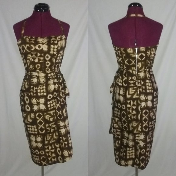 1950s sarong dress